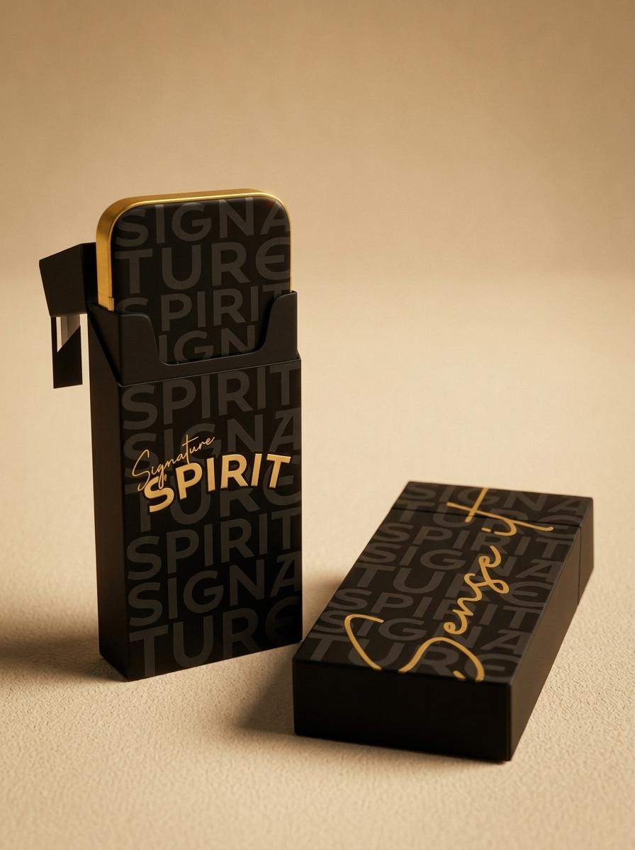 Premium Metal Finish Fliptop Case