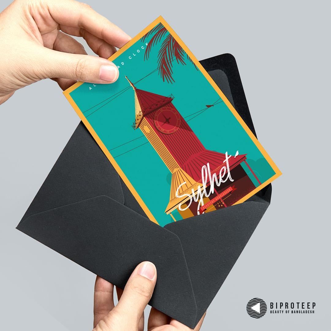 Sylhet Printed Postcards By Biproteep